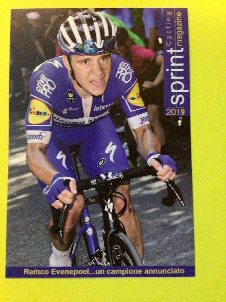wielerkaart 2019 team quick step remco evenepoel, Envoi, Comme neuf