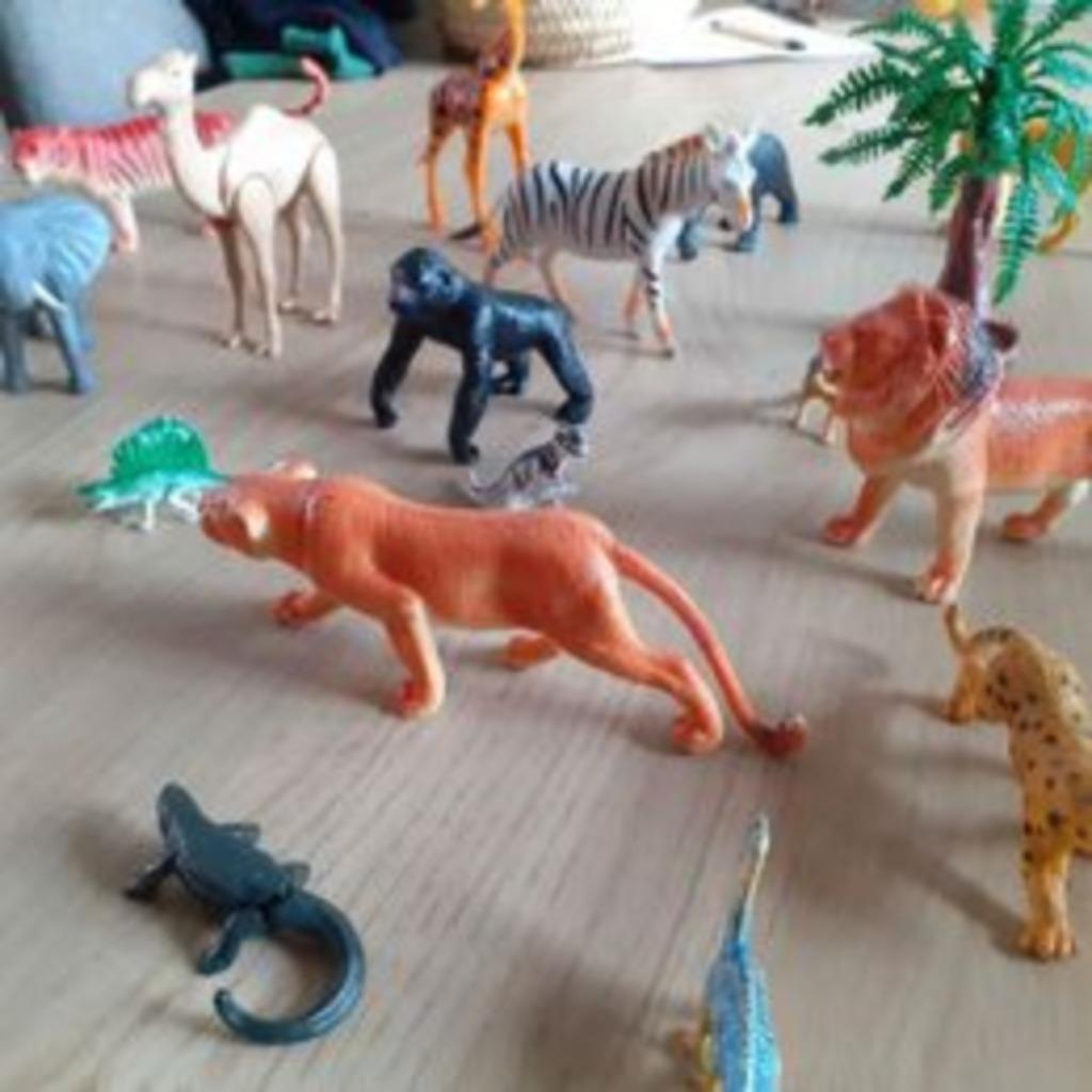 JOUETS : ANIMAUX SAUVAGES DE LA JUNGLE + LIVRES, Enfants & Bébés, Jouets | Figurines, Enlèvement, Utilisé