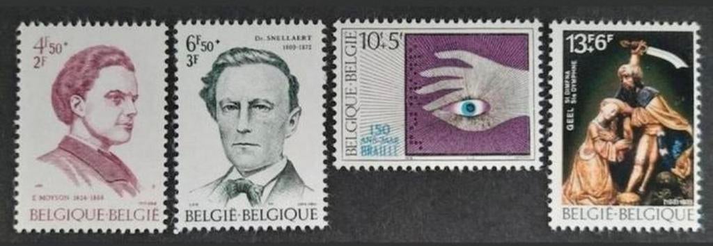 Belgique : COB 1785/88 ** Solidarité 1975, Sans timbre, Neuf, Enlèvement ou Envoi, Non oblitéré