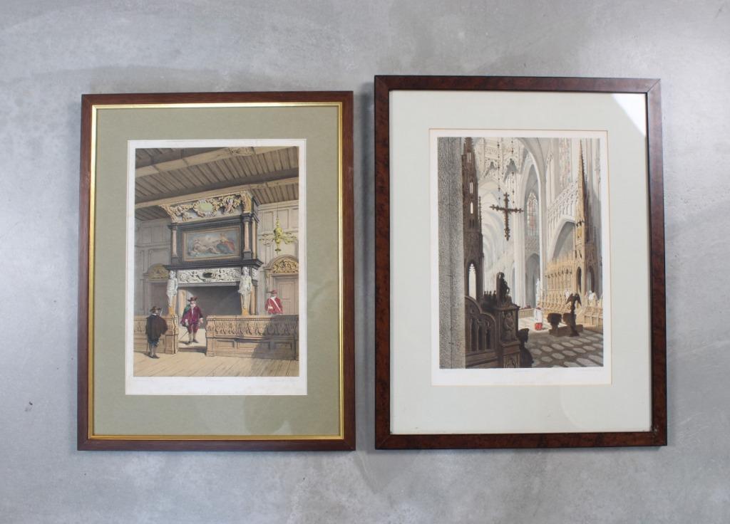 2 lithos d'Anvers, 19ème, Enlèvement ou Envoi