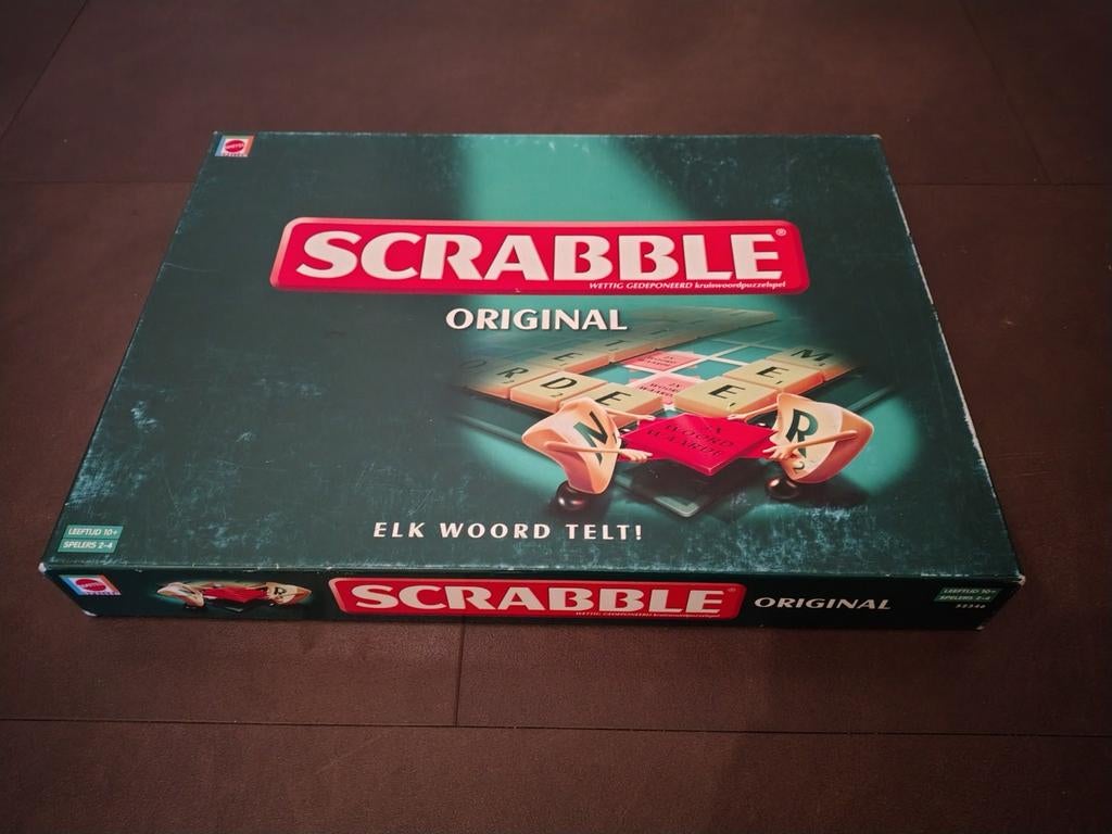 Scrabble original, Een of twee spelers, Ophalen of Verzenden, Gebruikt