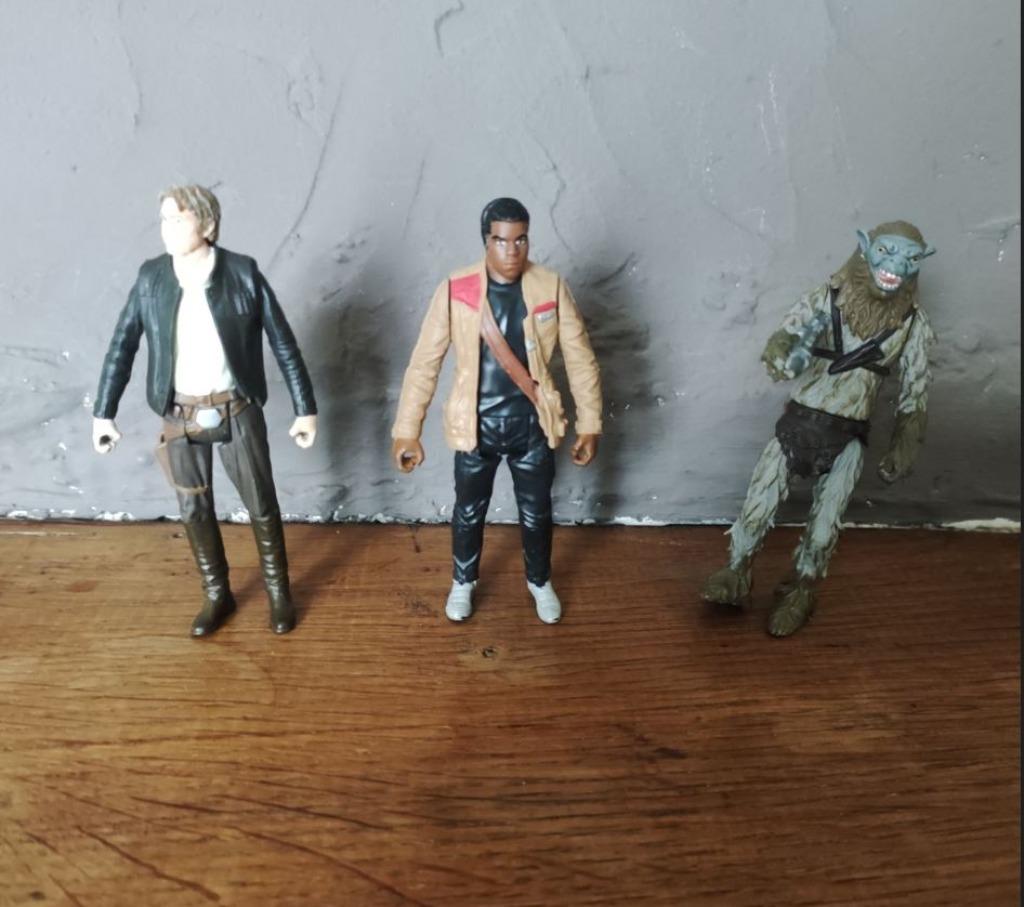 Star Wars modern Han Solo / Finn / Hassk The Force Awakens, Verzenden, Gebruikt, Actiefiguurtje