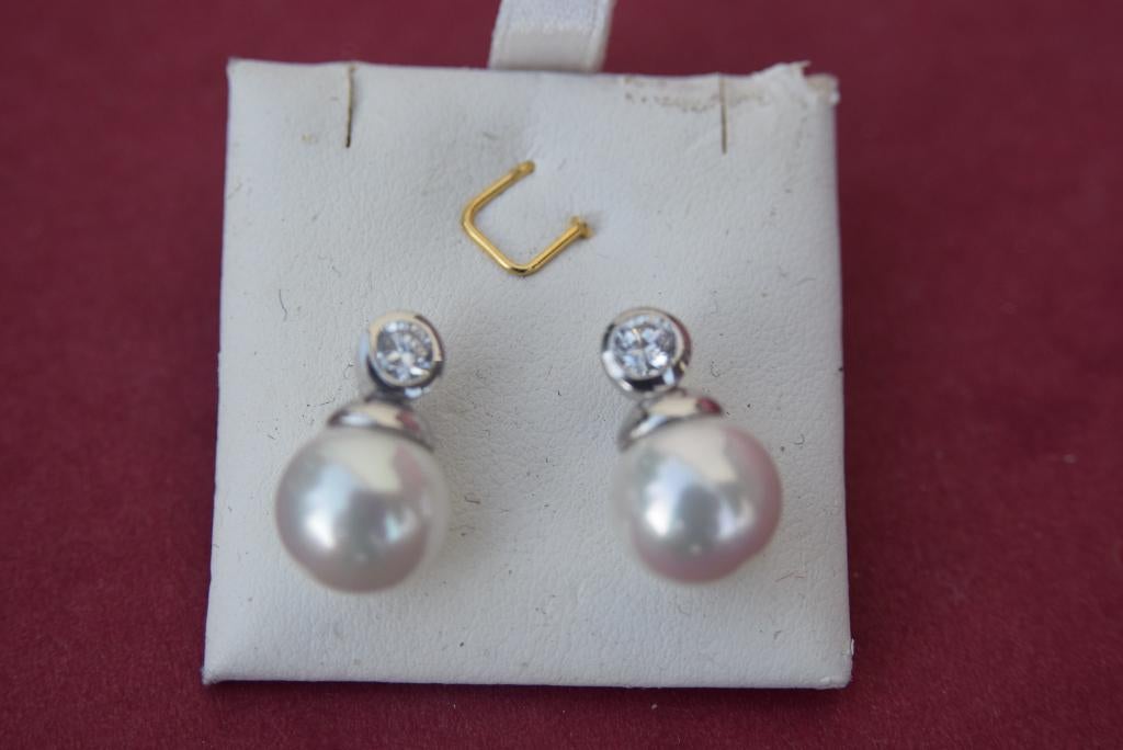 Boucle d oreille argent, Avec cristal, Argent, Argent, Envoi
