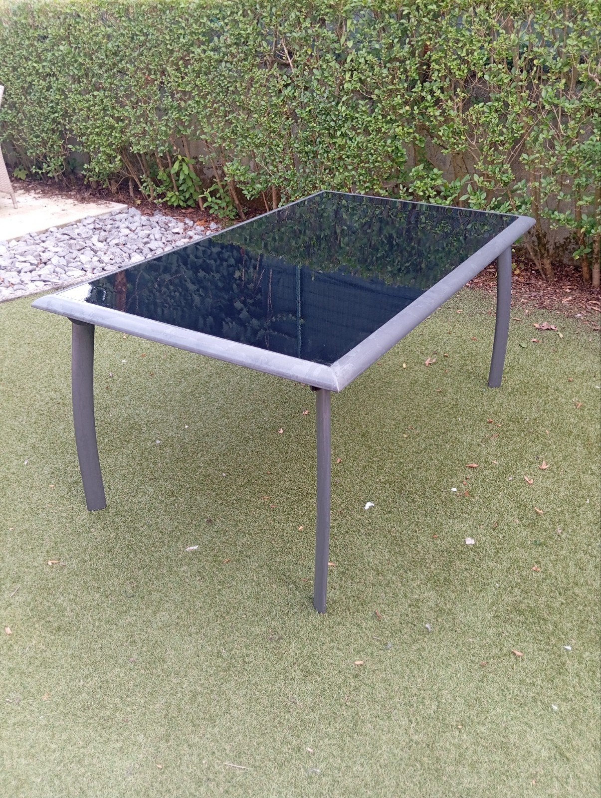 tuintafel, Tuin en Terras, Tuintafels, Ophalen, Zo goed als nieuw, Rechthoekig, Metaal