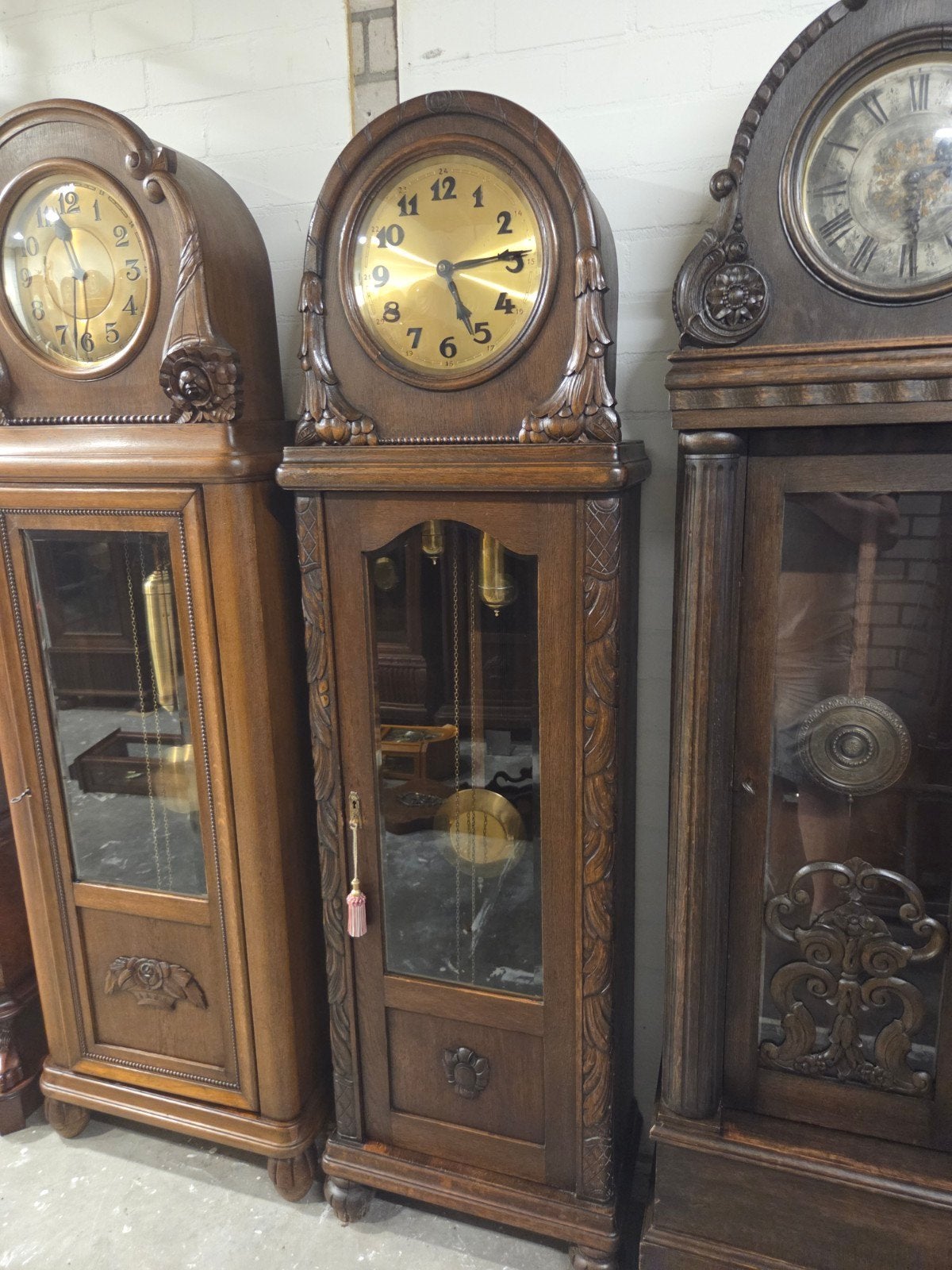 9 belles horloges à tête sphérique allemandes debout, Antiquités & Art, Enlèvement