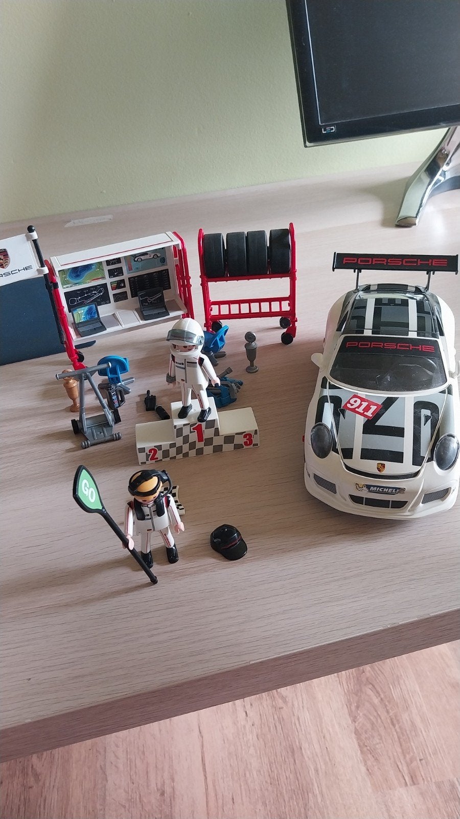 playmobil 9225, Porche 911 GT3 cup, Utilisé, Véhicule, Kit complet, Enlèvement