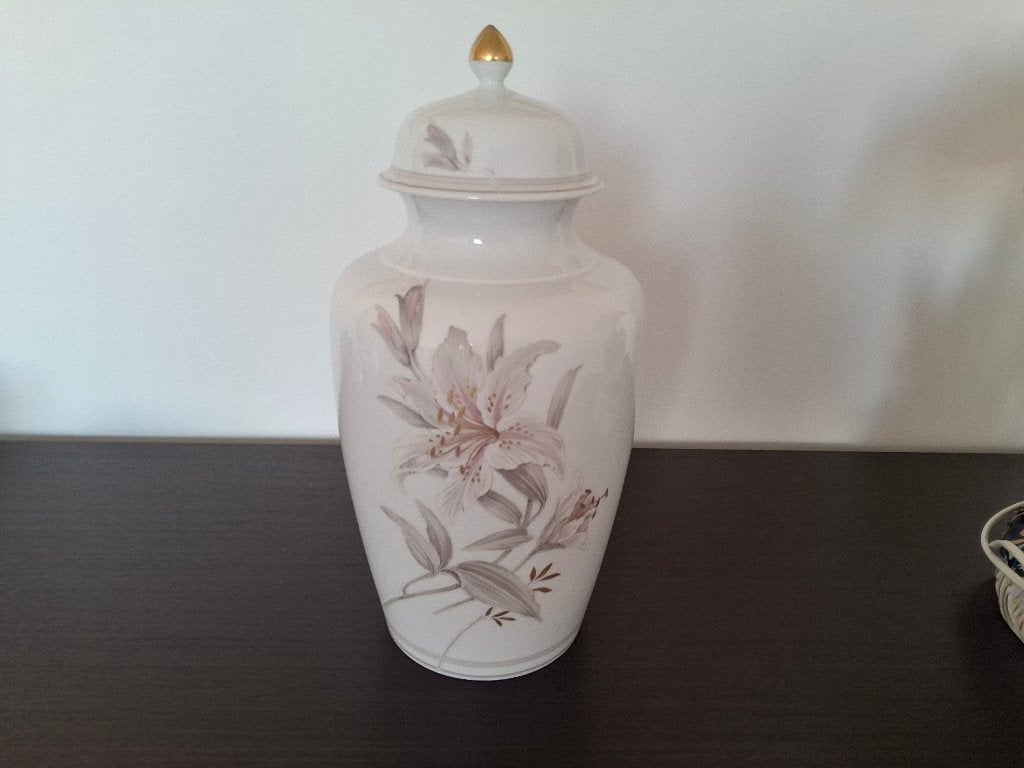 Porseleinen vaas, Maison & Meubles, Neuf, 35 cm, Enlèvement, Avec couvercle