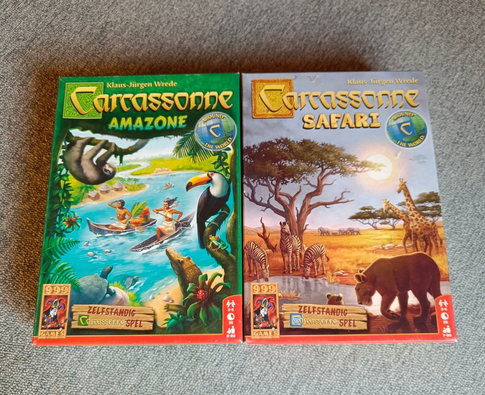 Carcassonne Amazone + Safari, zelfstandige spellen, 999 GAME, Hobby en Vrije tijd, Ophalen of Verzenden