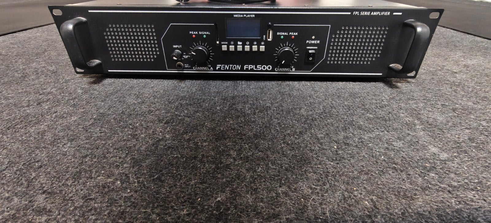 Fenton FPL500 - Amplificateur stéréo numérique 500 W - 19, Enlèvement ou Envoi, Comme neuf, 500 à 1000 watts, Sono