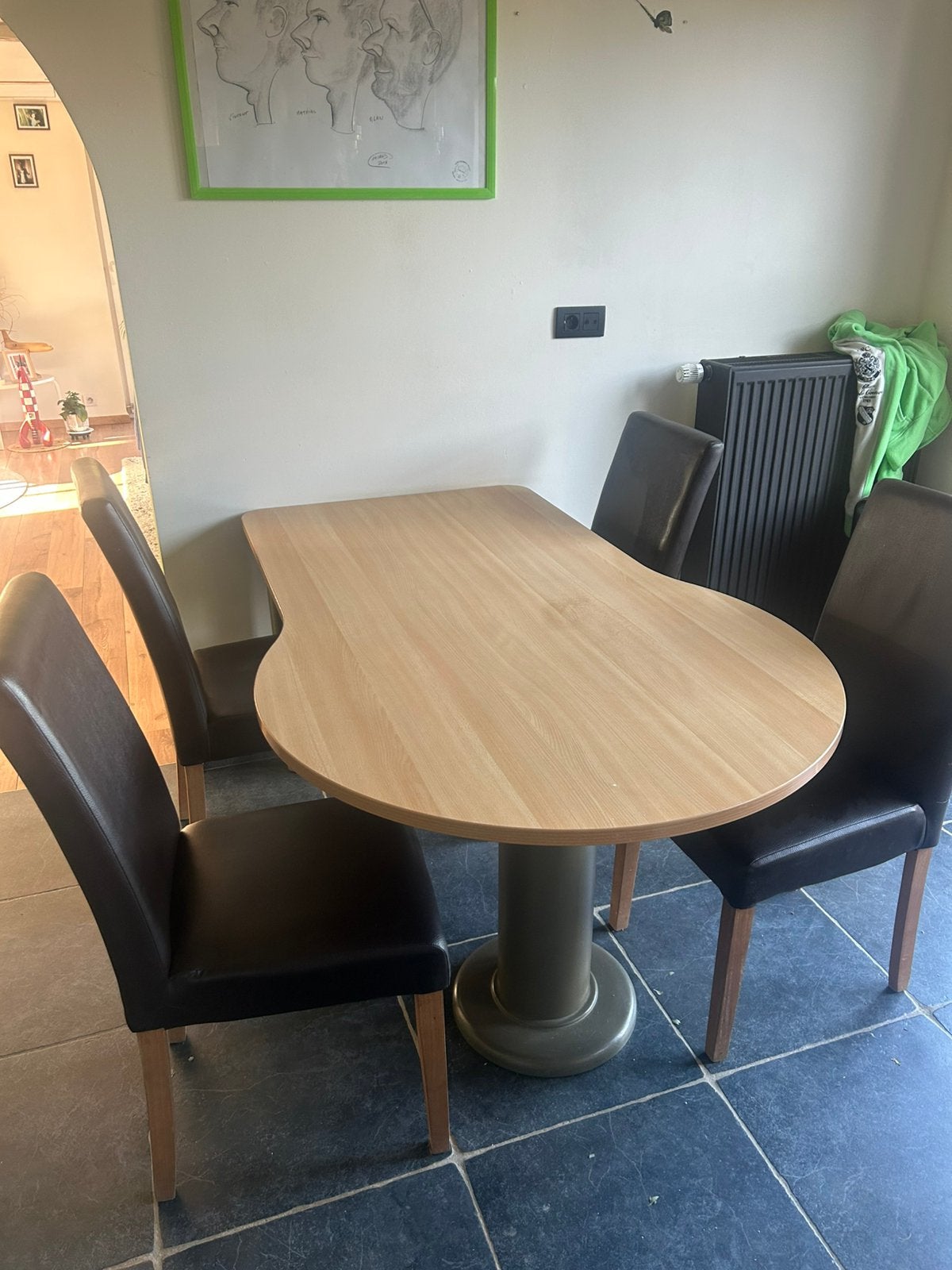 Table cuisine + 4 chaises A DONNER, Ophalen, Gebruikt, 50 tot 100 cm, 150 tot 200 cm