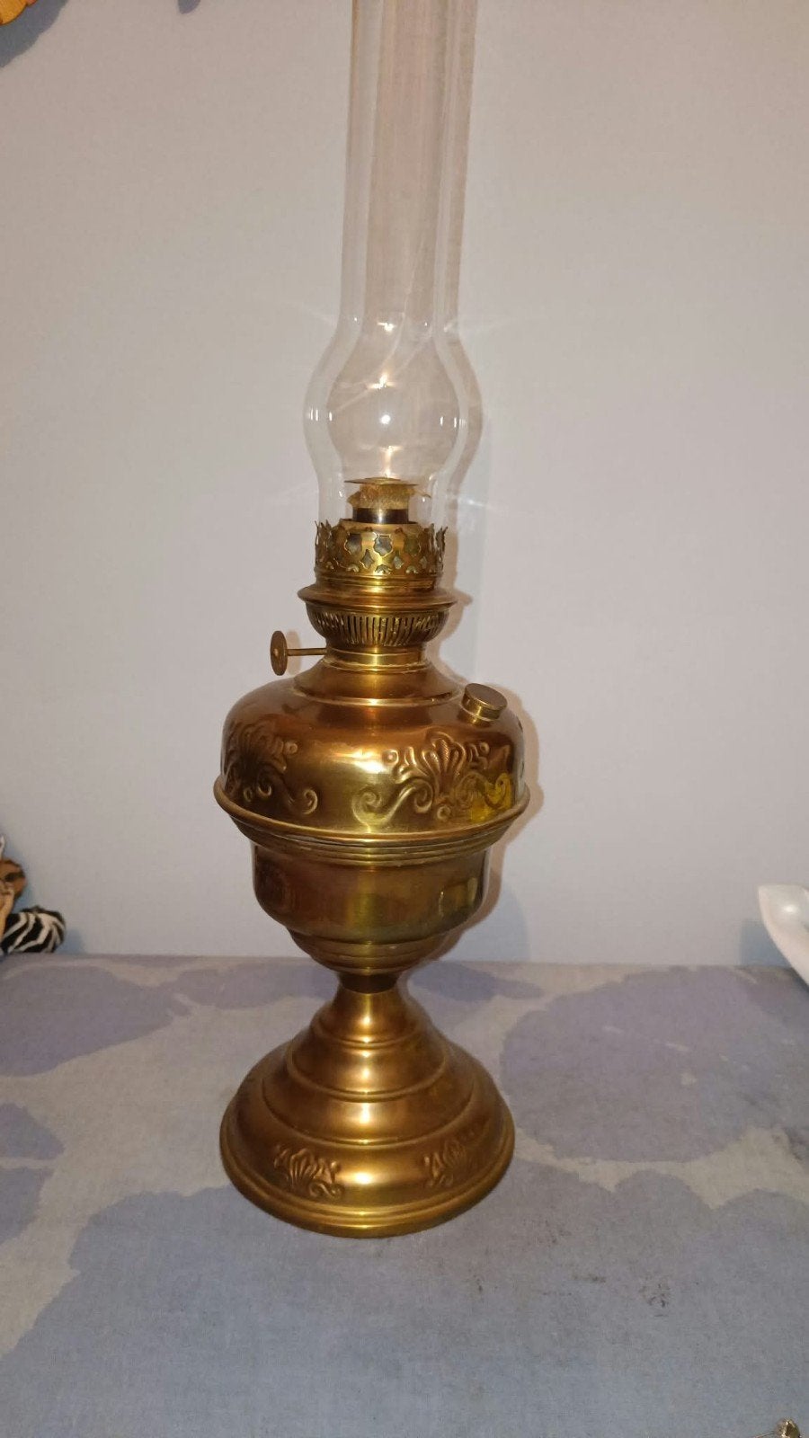 Koperen olielamp, Antiek en Kunst, Ophalen
