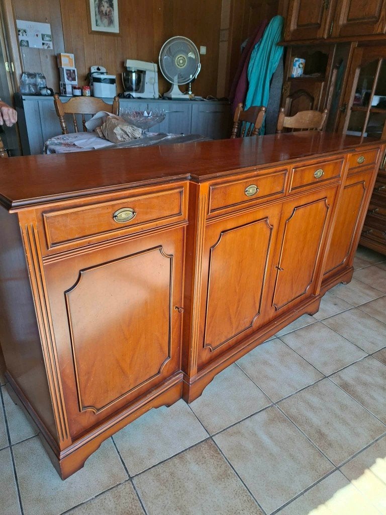 Houten kast te koop, Ophalen, Gebruikt, 5 laden of meer, 200 cm of meer