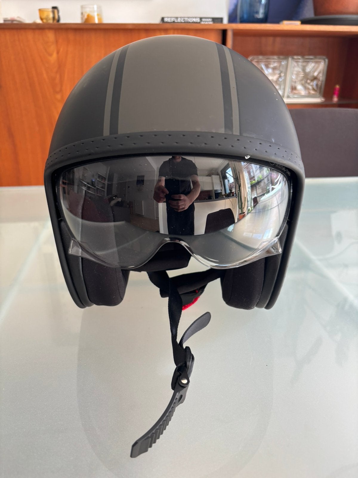 Brommer helm rode ster, Vélos & Vélomoteurs, Casques de cyclomoteur, Enlèvement, Comme neuf