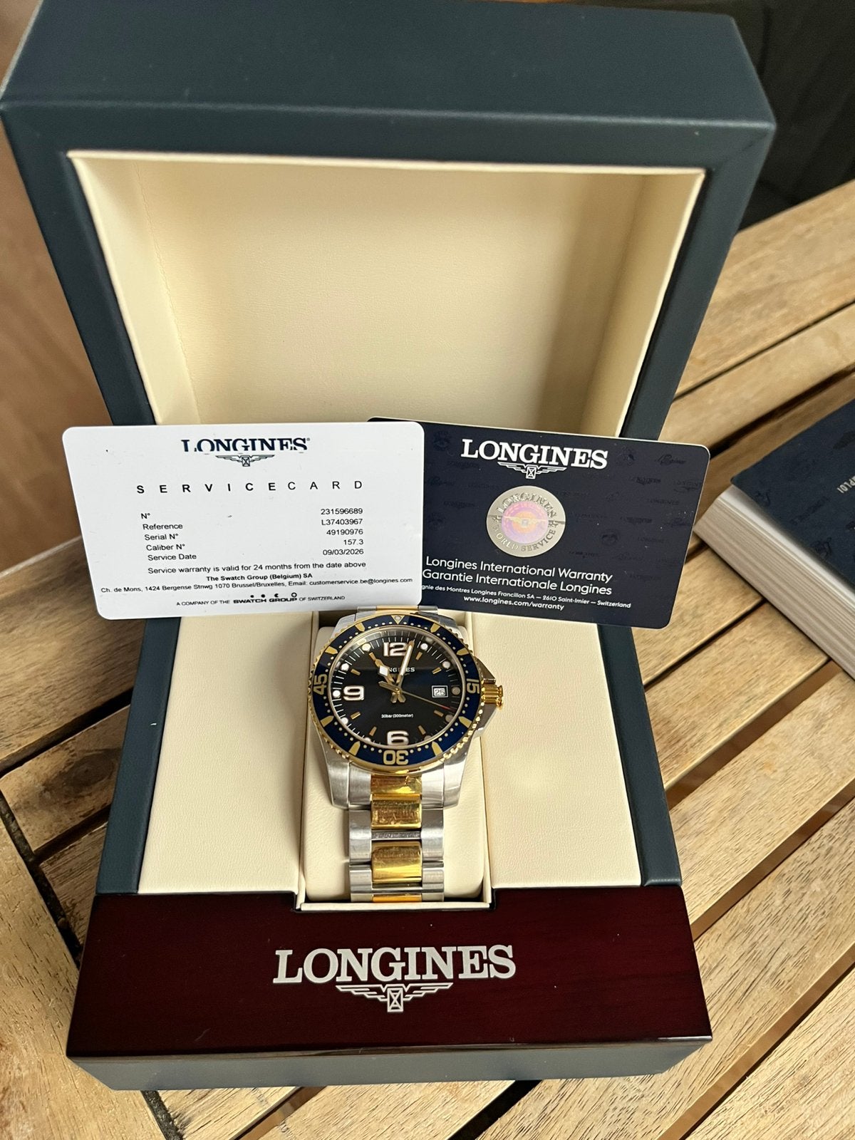 HYDROCONQUEST Quartz longines full set 41mm, Ophalen, Zo goed als nieuw