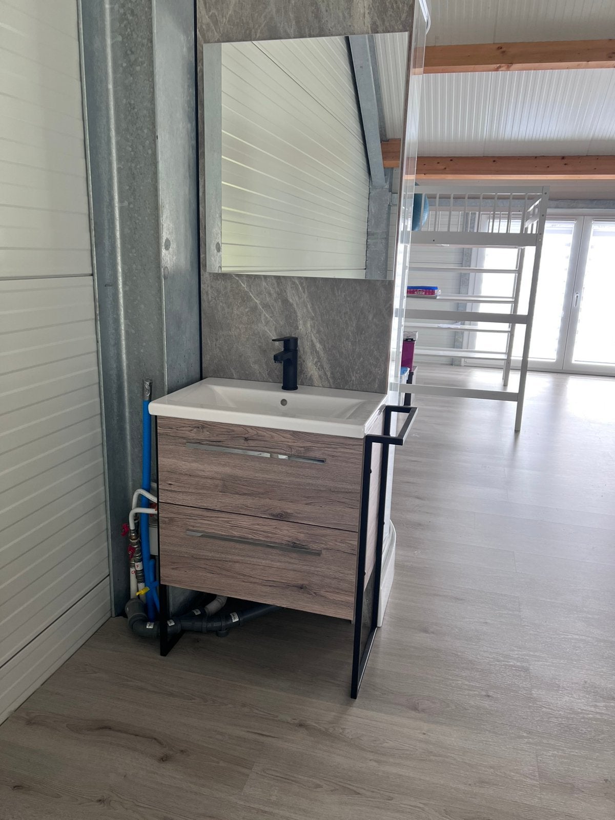 Meuble de lavabo, sa vasque et son robinet, 25 à 50 cm, Moins de 100 cm, Meuble lavabo, Comme neuf