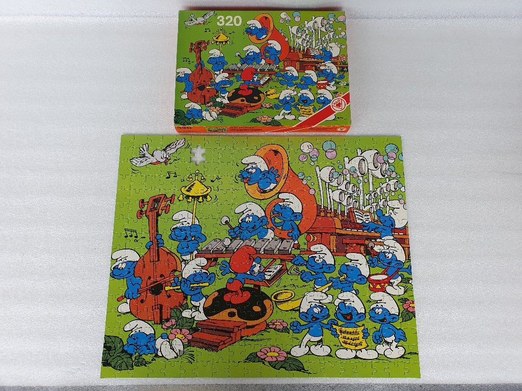 Puzzel Smurfen: Schlumpfmusik (ASS, 320), Enlèvement ou Envoi, Utilisé