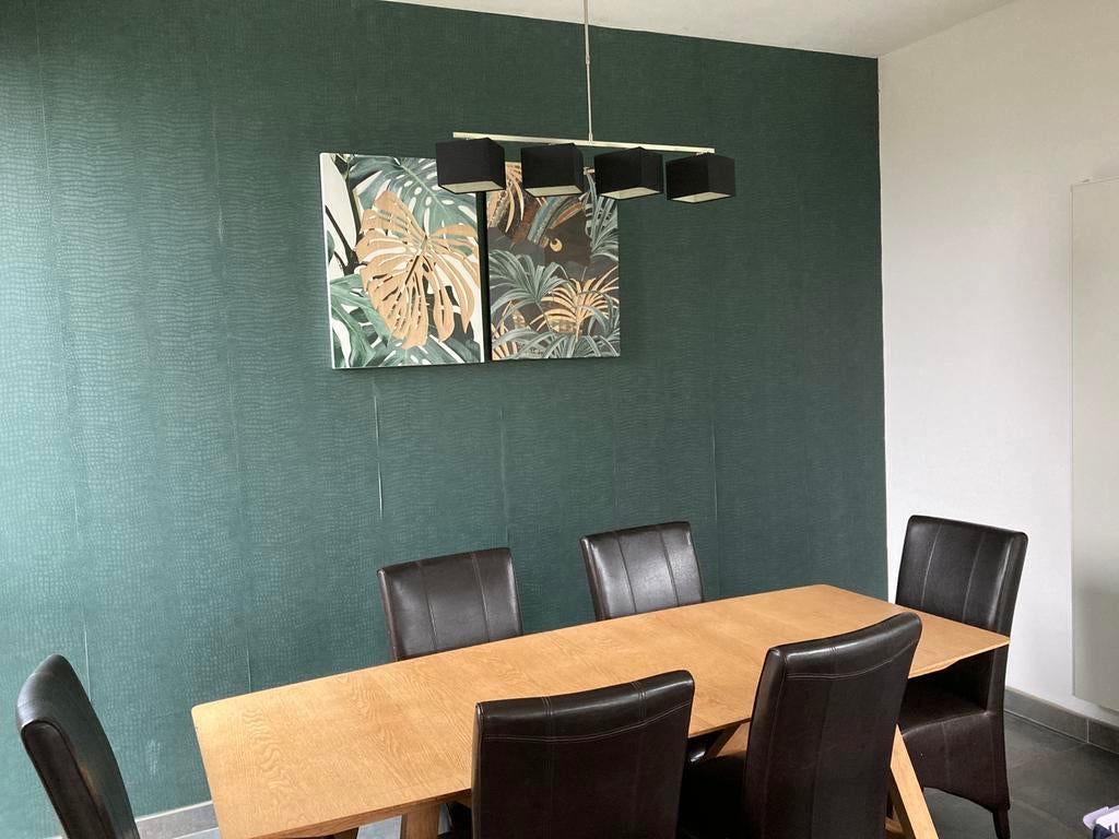 Tres joli cadres en bois style jungle 80x60, Enlèvement, Comme neuf, Bois, 50 à 75 cm