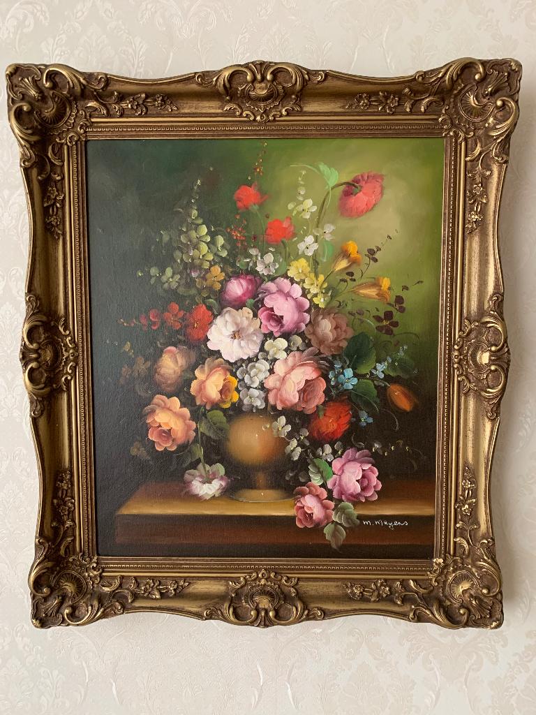 Olieverfschilderij Martin Maeyens met lijst - B 66cm, H 74cm, Antiek en Kunst, Ophalen