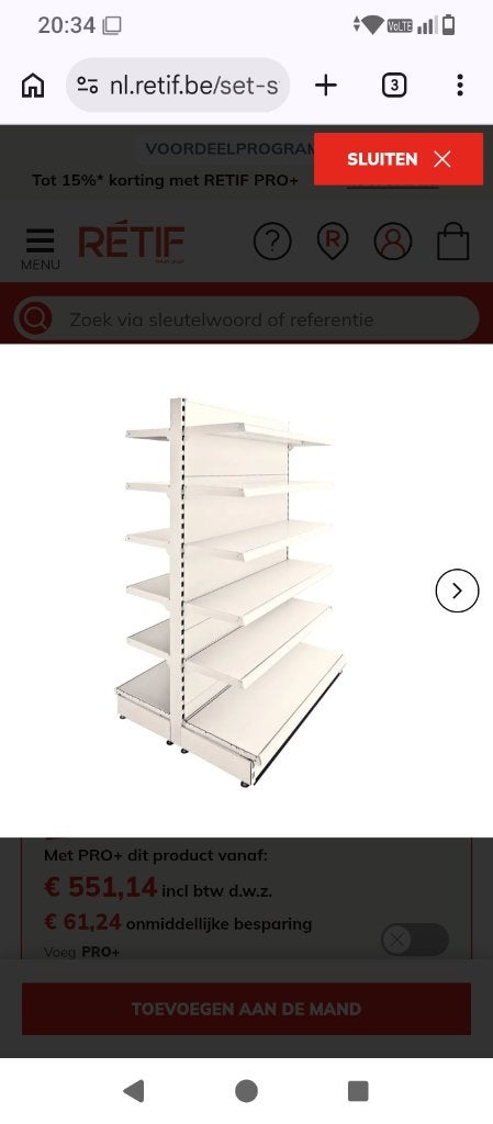 winkel inrichting, Archief en Opbergen, Ophalen, Gebruikt, Inrichting