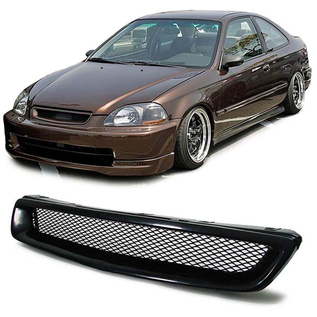 Sport Grill Honda Civic EJ EK [1995-1998] Mesh Design Zwart, Verzenden