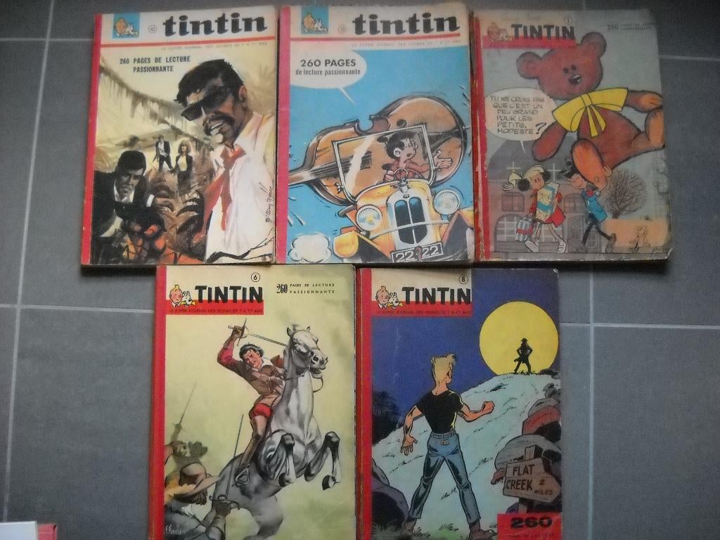 Recueils tintin couverture souple, Verzenden, Gelezen