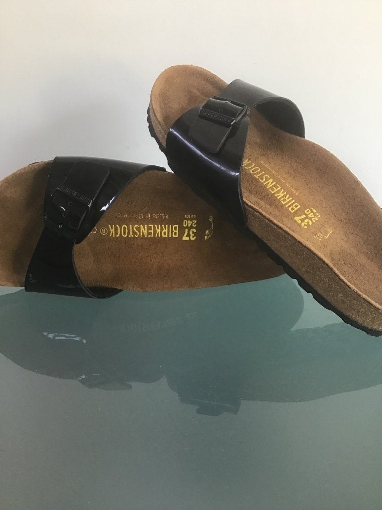 Birkenstock Madrid 37 | zwart slipper New| Gratis verzenden, Kleding | Dames, Schoenen, Slippers, Verzenden, Zwart, Nieuw