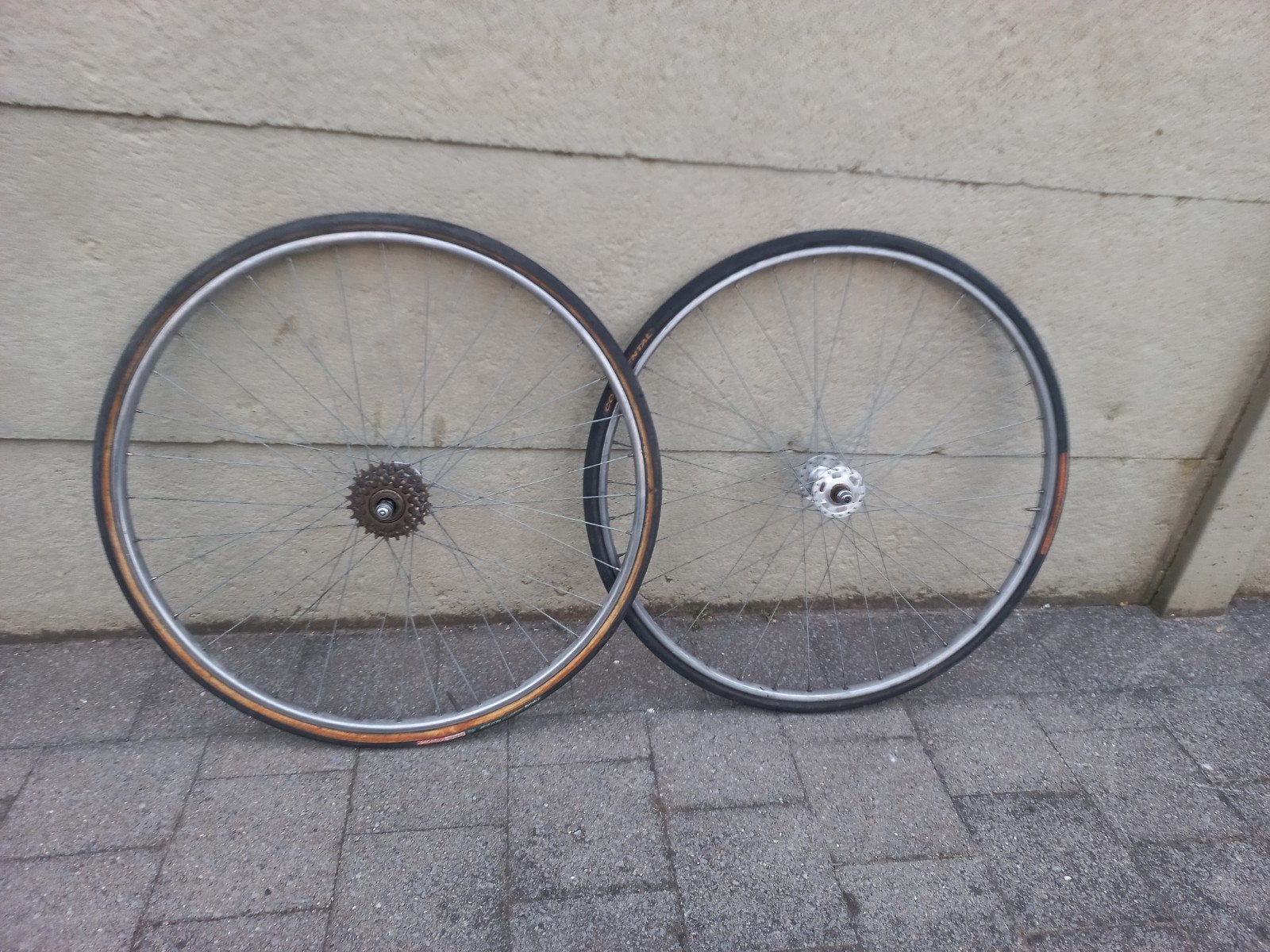 retro wielset met hoge flens voor tubes, Fietsen en Brommers, Fietsonderdelen, Ophalen