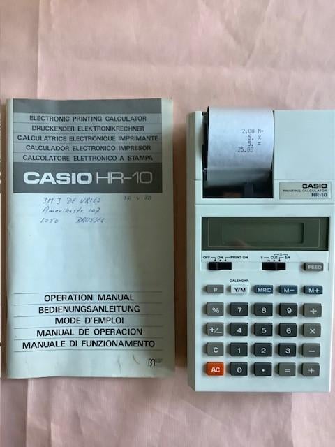 Casio rekenmachine, Elektronische apparatuur, Ophalen, Gebruikt