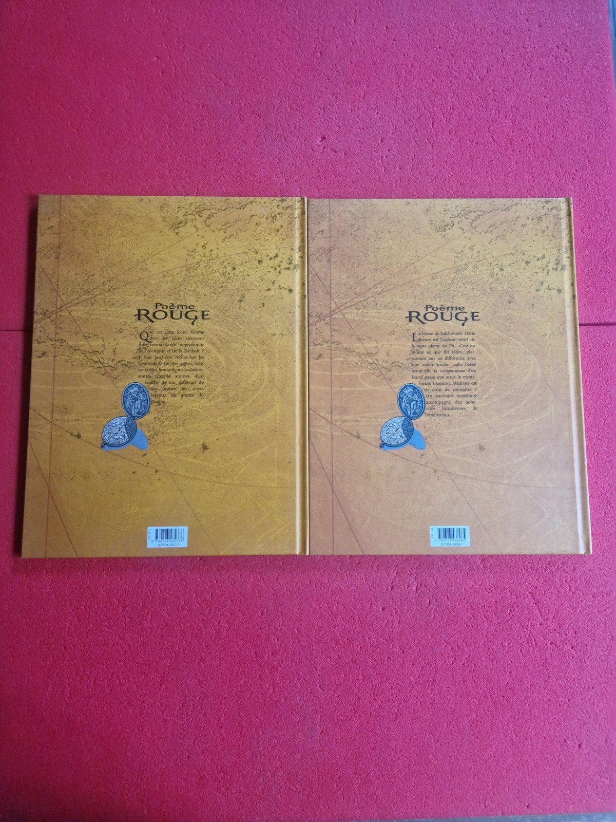 lot de 2 bd poème rouge 1 et 2,EO, Enlèvement ou Envoi