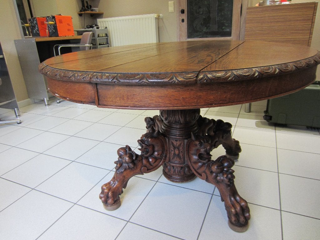 Antieke jachttafel + stoelen, Ophalen