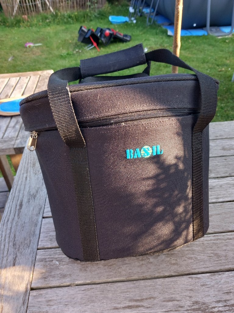 Basil Stuurtas - 17 liter - Zwart, Vélos & Vélomoteurs, Accessoires vélo | Sacoches, Enlèvement ou Envoi, Utilisé, Basil