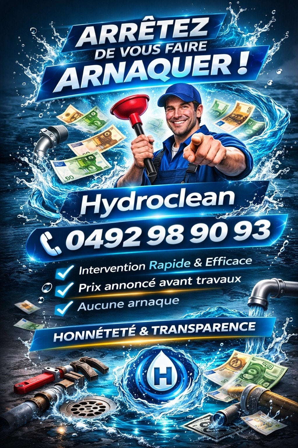Débouchage rapide efficace et pas chère, Bricolage & Construction, Sanitaire, Enlèvement ou Envoi