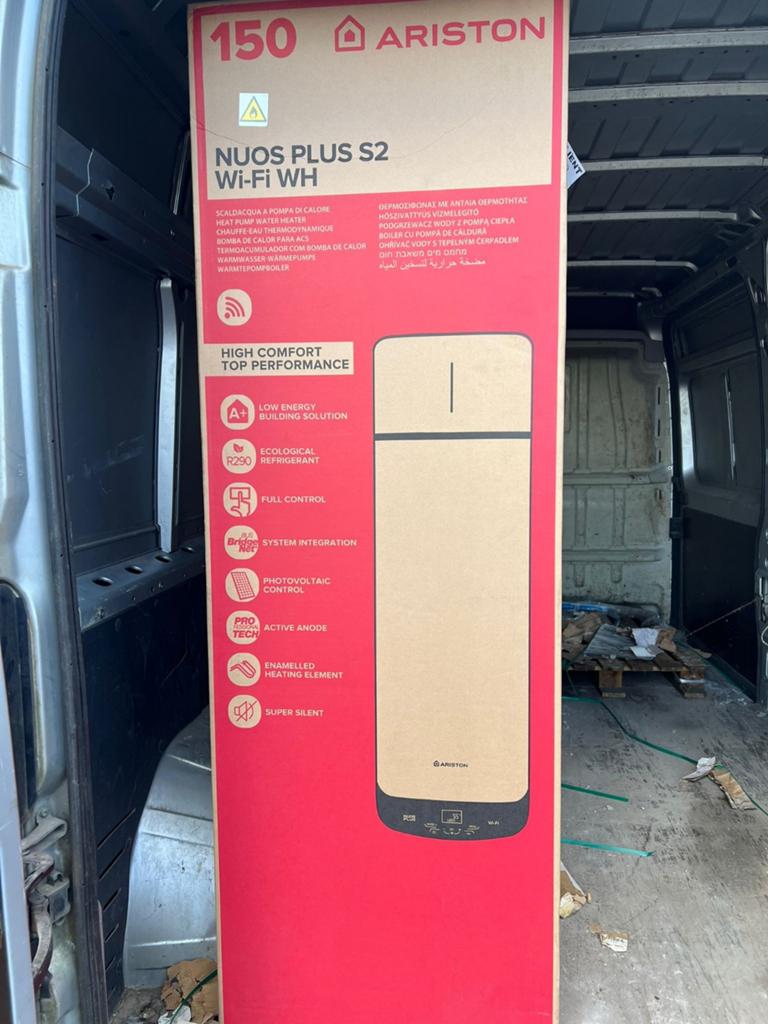 Chauffe-eau thermodynamique connecté Ariston Nuos Plus S2, Enlèvement