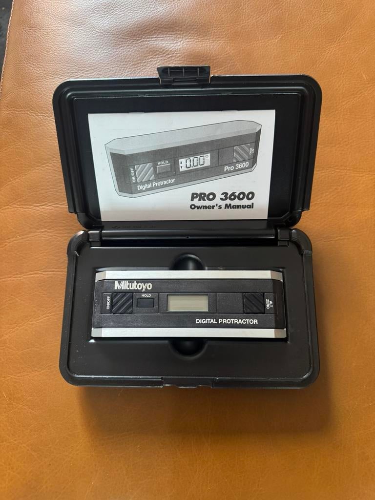 Mitutoyo digital protractor pro 3600, Bricolage & Construction, Instruments de mesure, Enlèvement, Comme neuf