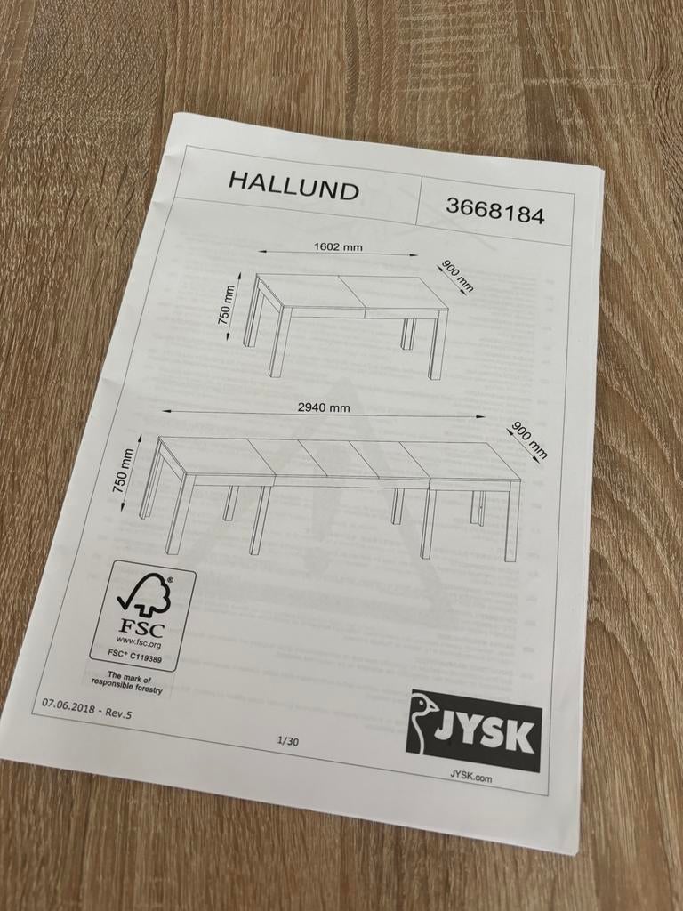 Te koop eettafel, Ophalen, Gebruikt