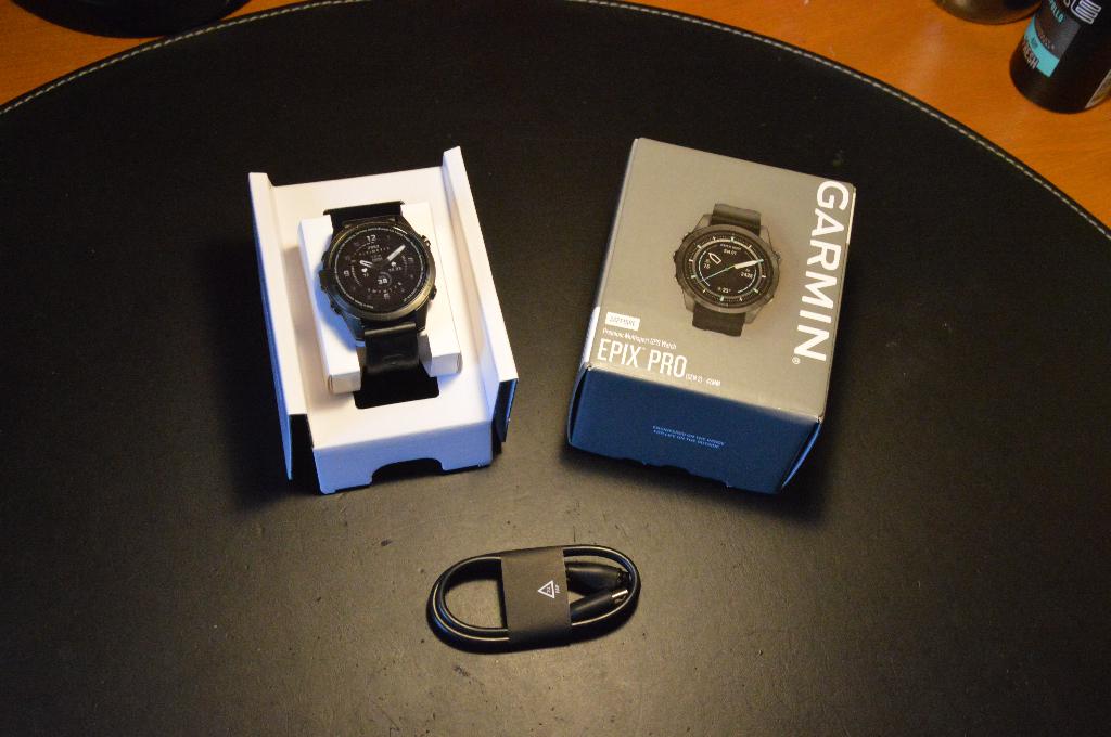 Garmin Epix Pro (Gen 2) Sapphire 42mm, Handtassen en Accessoires, Sporthorloges, Gebruikt, Zwart, Afstand, Calorieverbanding, Conditie