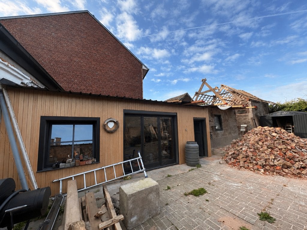 Houten dakstructuur gratis, Tuin en Terras, Brandhout, Ophalen