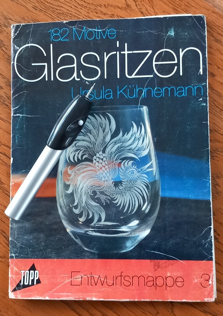 Tekenen in glas - glasritsen, Ophalen of Verzenden, Gebruikt, Overige typen