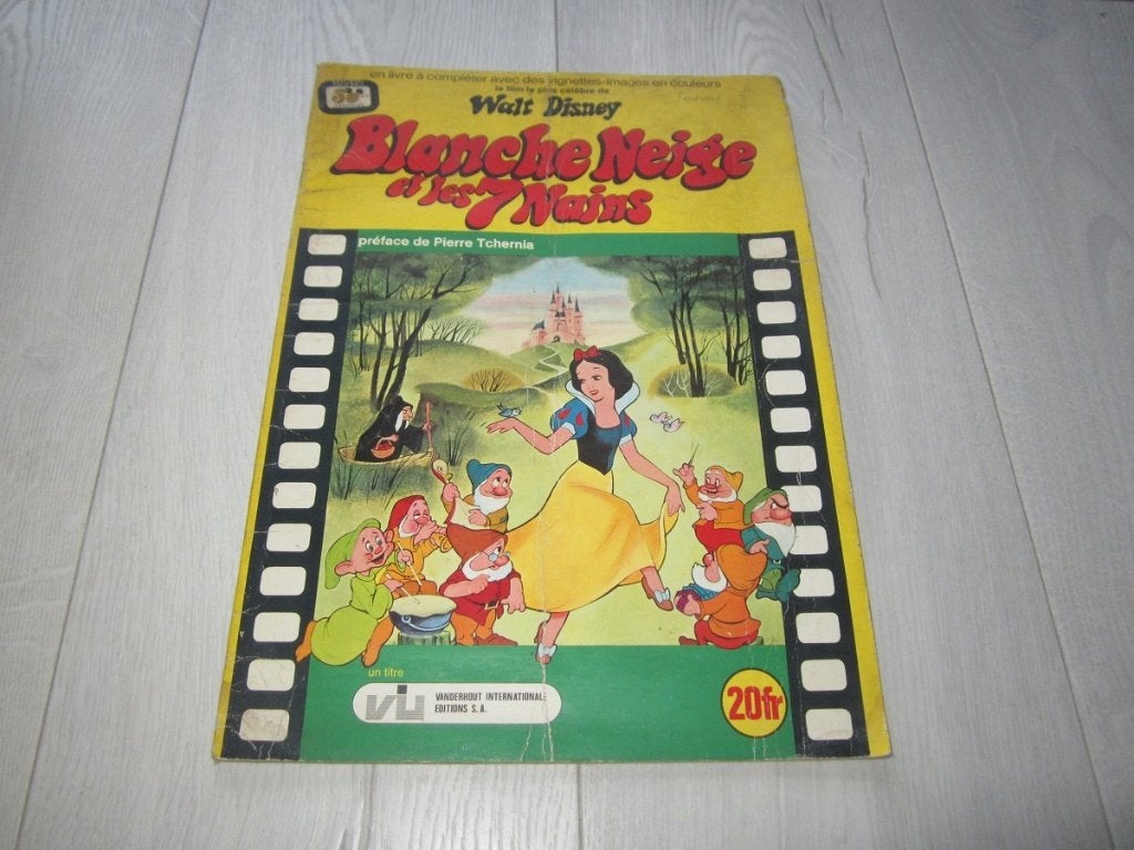 Blanche-Neige et les 7 nains - 1974 - Vanderhout, complet, Enlèvement ou Envoi, Blanche-Neige ou Belle au Bois Dormant, Utilisé