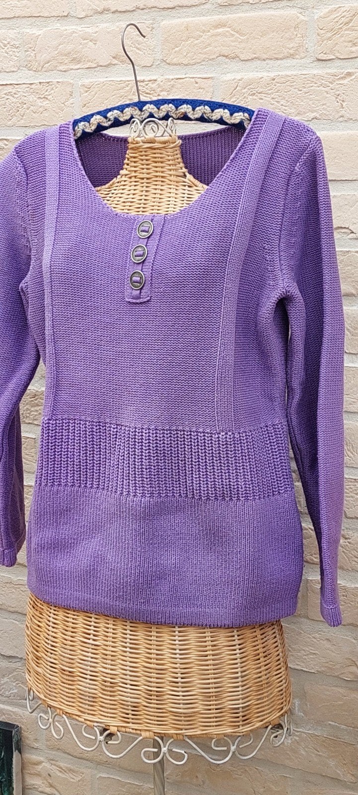 pull 47 cm d'aisselle à aisselle, Enlèvement ou Envoi, Comme neuf, Taille 38/40 (M), Violet