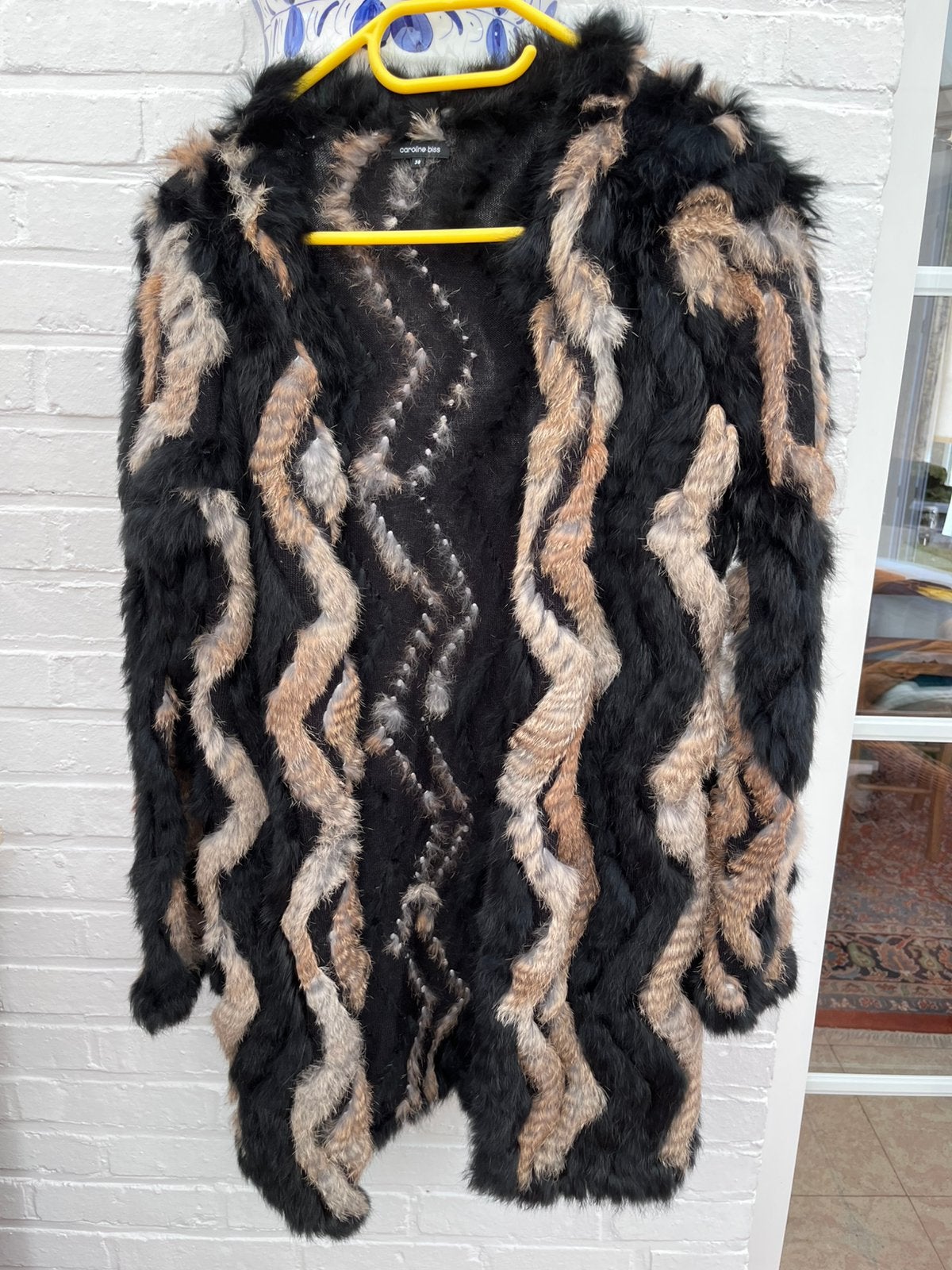 Jas van 100% konijnenbont, Kleding | Dames, Jassen | Winter, Ophalen, Zo goed als nieuw