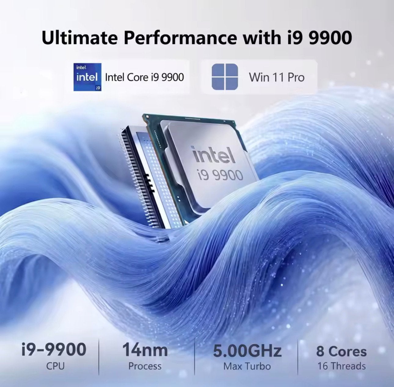 PC Intel Core i9 9900 16Go RAM 256Go SSD Windows 11 Pro, Neuf, SSD, 15 pouces, 16 GB