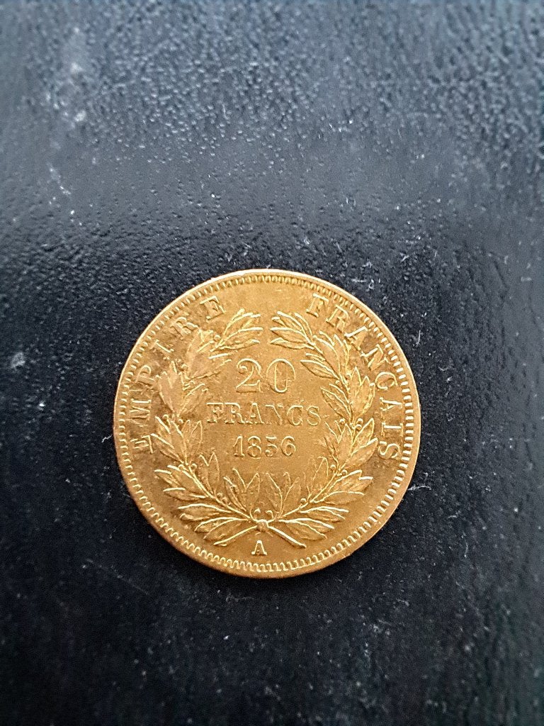 20 francs or Napoléon III 1856 A, Ophalen, Goud