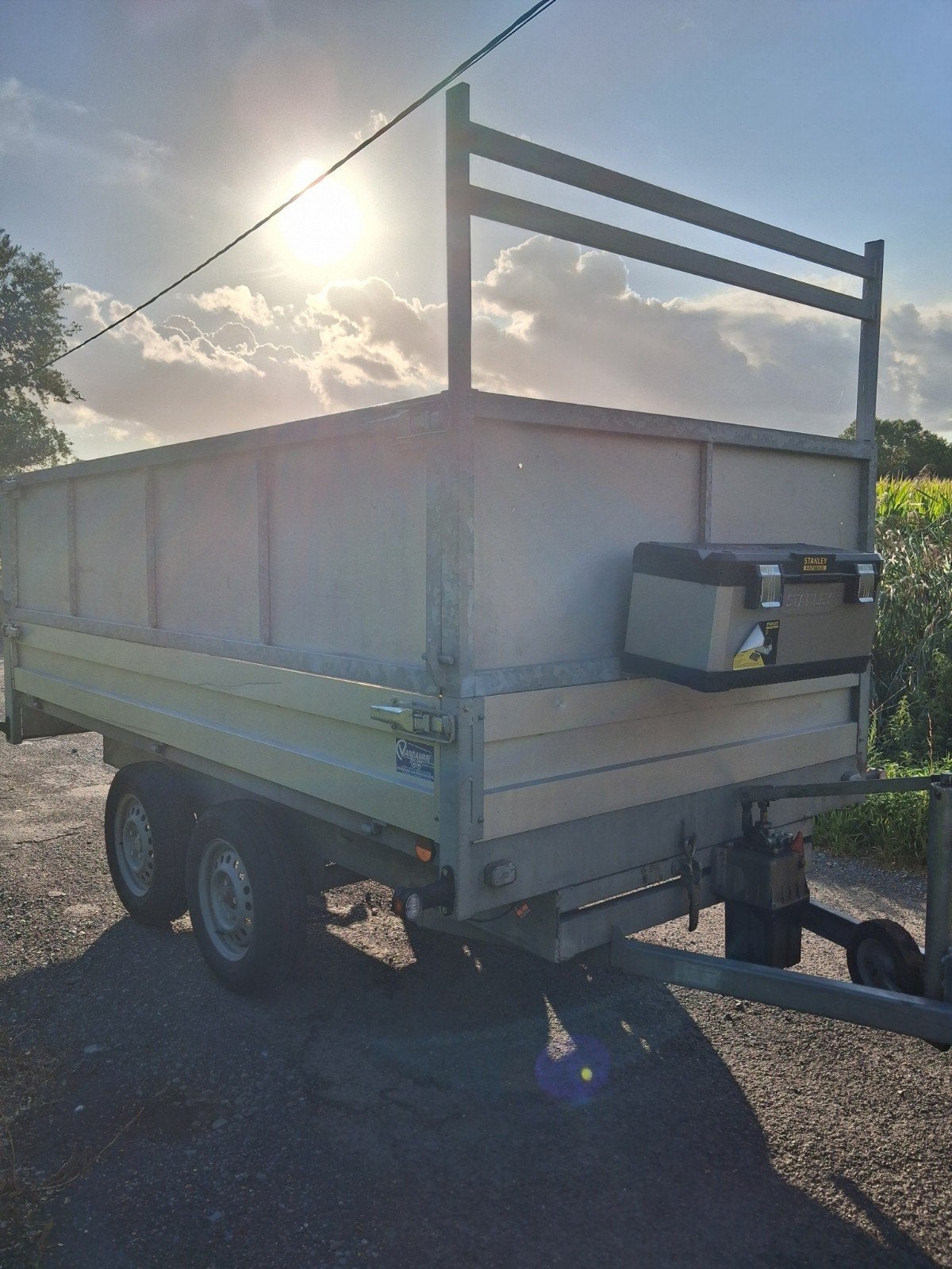 Aanhangwagen Kipper 750 kg 3m x 1m50 – tal van opties!, Auto diversen, Ophalen, Zo goed als nieuw