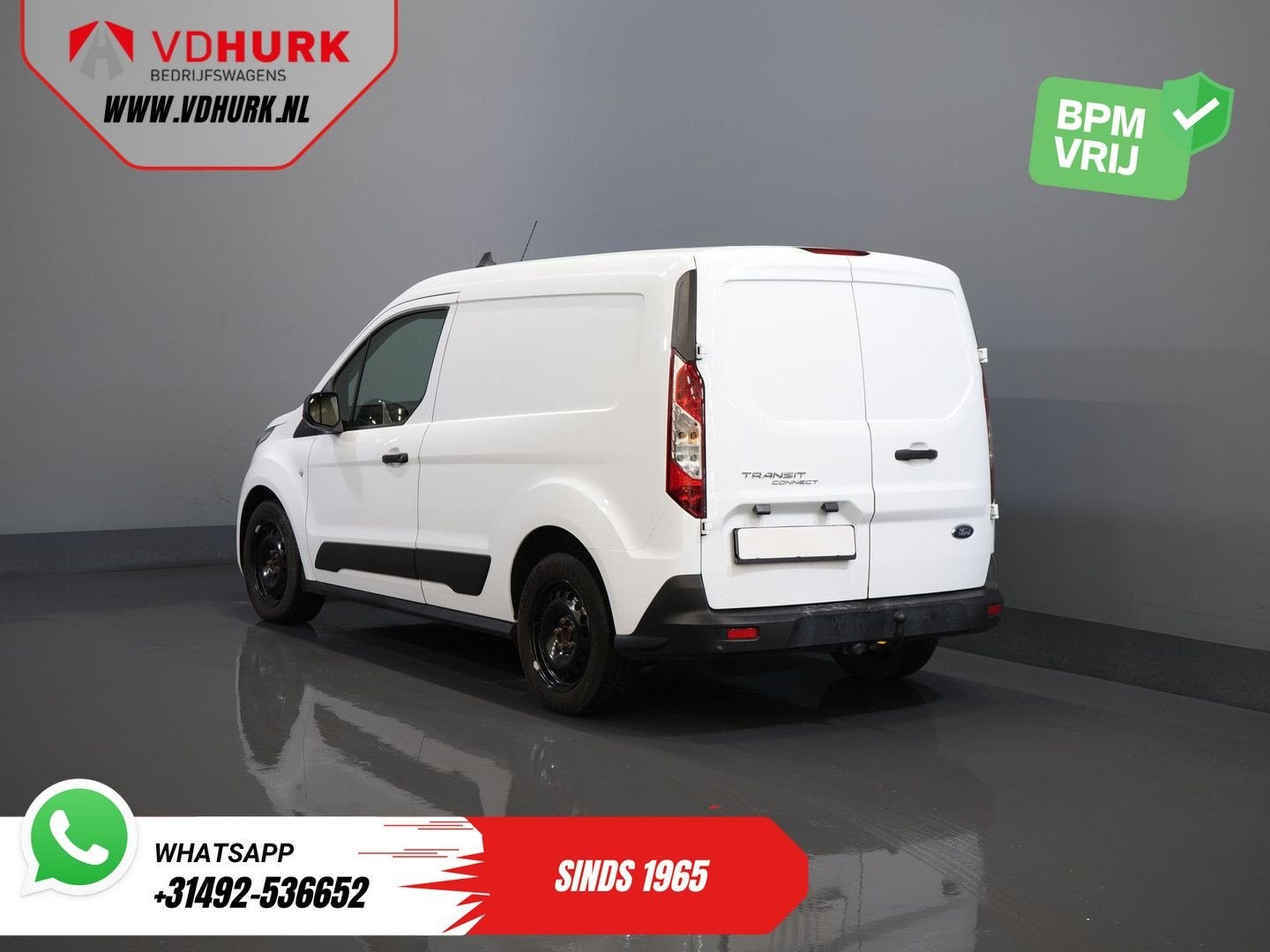 Ford Transit Connect 1.0 100 pk Trend BENZINE BPM VRIJ! Stan, Wit, Bedrijf, Handgeschakeld, Ford
