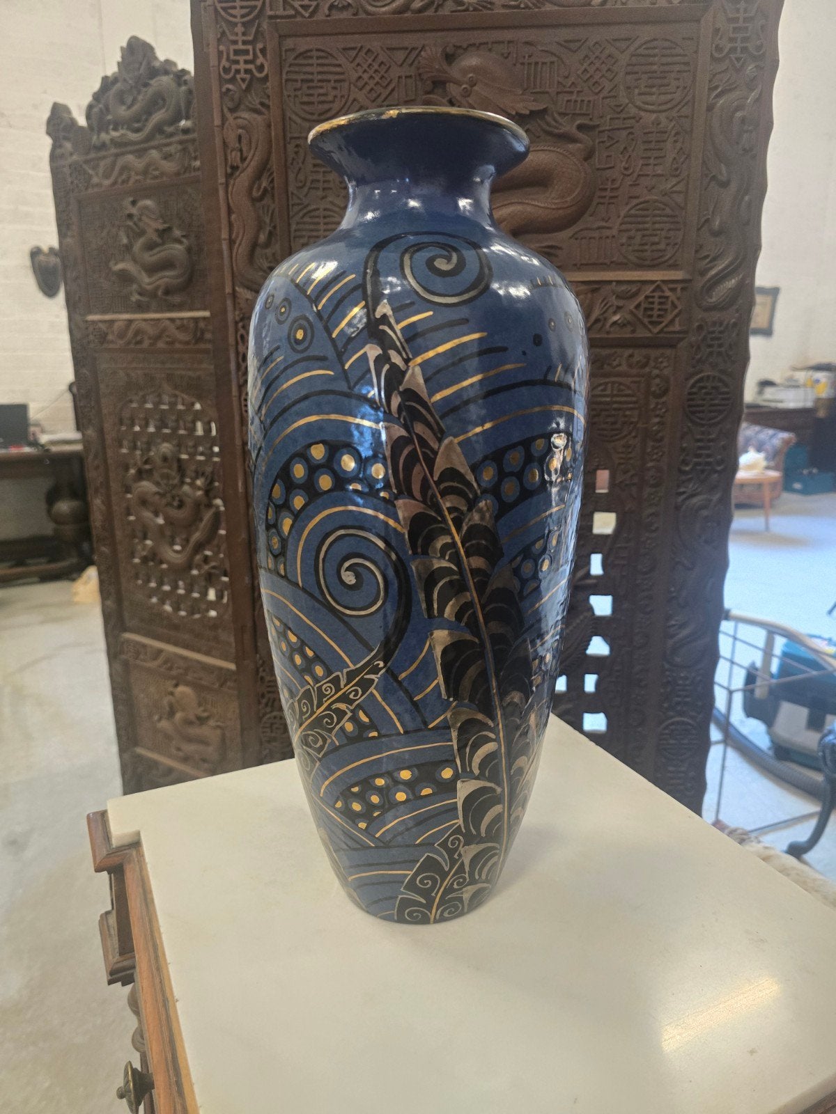 art deco vaas (aardewerk), Antiek en Kunst, Antiek | Vazen, Ophalen
