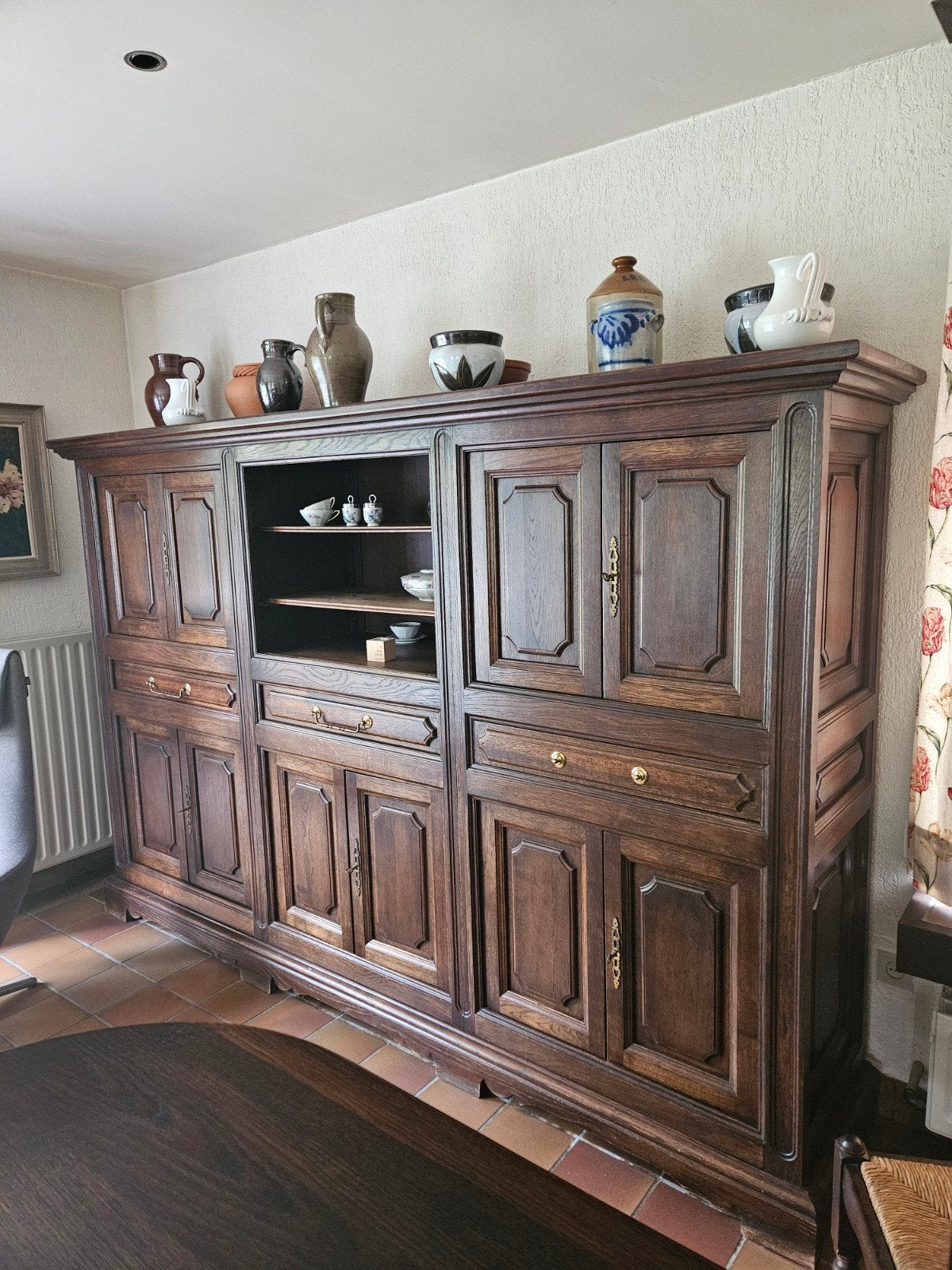 houten rustieke eiken eetkamer, Huis en Inrichting, Complete eetkamers, Ophalen