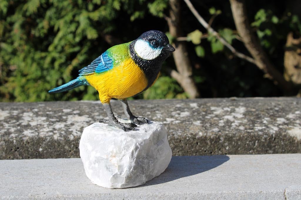 mésange charbonnière en bronze couleurs, Enlèvement ou Envoi, Neuf