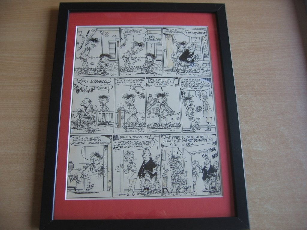 BUTH - Thomas Pips : Originele pagina., Eén stripboek, Ophalen of Verzenden, Zo goed als nieuw, Buth