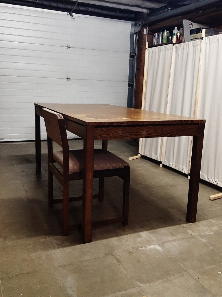 tafel met stoelen, Enlèvement, Utilisé, Vintage Wengé